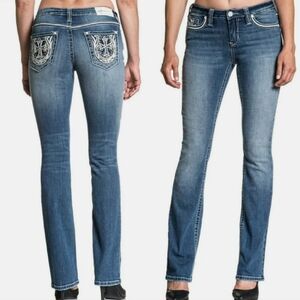 💥Affliction Jade Bootcut Jeans. Women's Size: Waist 28x33 Inseam.
